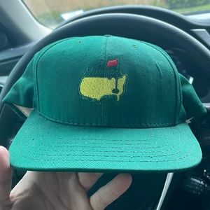 Vintage masters by American needle leather strap bag hat green